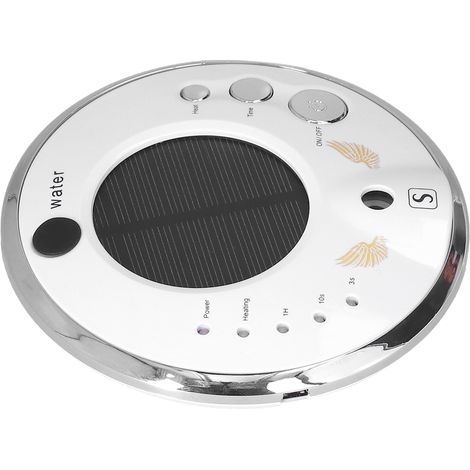 Mini humidificateur d'air USB solaire intelligent pour voiture, diffuseur de parfum, purificateur d'air solaire/USB rechargeable (avec batterie intégrée, modèle UFO-1S), blanc (1/5)