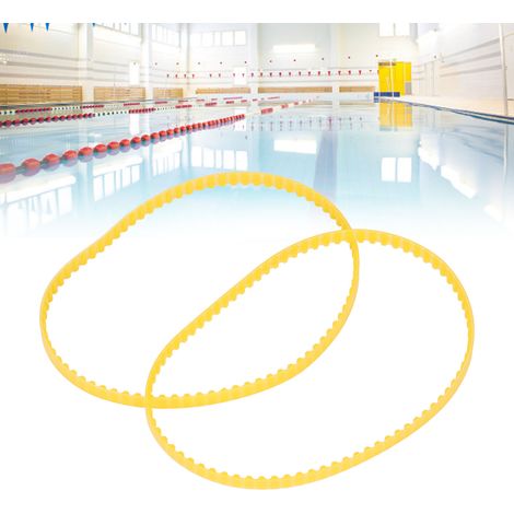 Courroies de transmission pour nettoyeur de piscine PU 396mm x 6.5mm x 80 dents 2 pièces compatible avec Aquabot (1/5)