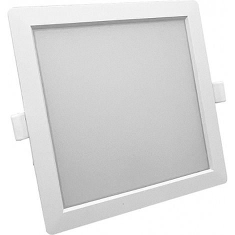 FARETTO LED DA INCASSO 16W BORDO BIANCO QUADRATO LATO 170 MM SILAMPLuce Neutra Naturale 4200k (1/5)