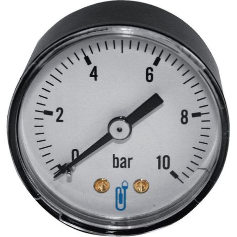 Manomètre boîtier ABS axial 6 bars Ø 40 - DISTRILABO