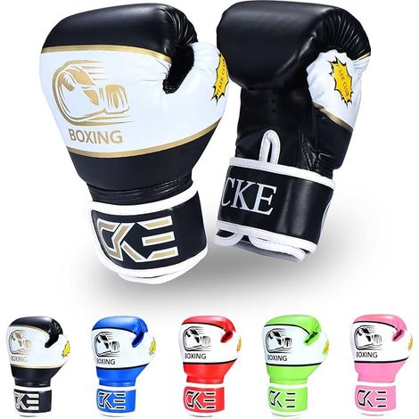 Children's Boxing Gloves for Children Boys Girls Junior Youth Toddlers Age 5-12 Years Training Boxing Gloves for Punching Bag Kickboxing Muay Thai (1/5)