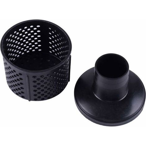 Filtre Pour Pompe D Aspiration - 2 Pouces - Pour Evacuation Eaux Usees Et Inondations - ABS - Noir - Lot De 2 (1/5)