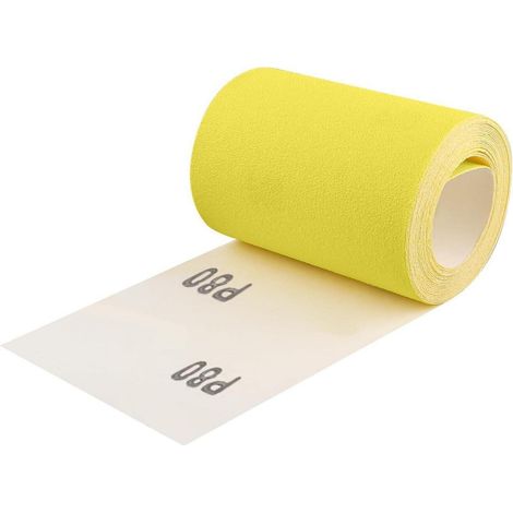 Schleifpapier Rolle 93 mm Quarzsand Holz 5 Meter K&xF6rnung 80 (1/5)