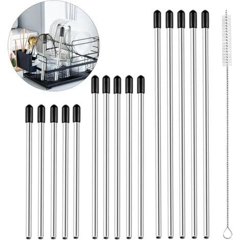 Lot de 15 Lave-Vaisselle Porte-Bouteilles Support, Porte-Bouteilles Pour Lave-Vaisselle Avec Capuchon Prolongé en Silicone Pour Tous Les Paniers à Vaisselle Courants Pour 15 cm, 21 cm, 24 cm (1/4)