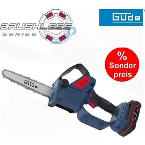 Güde  Minikettensäge GMK 18 mit Akku 2.0 Ah + Ladegerät, Astkettensäge 18V
