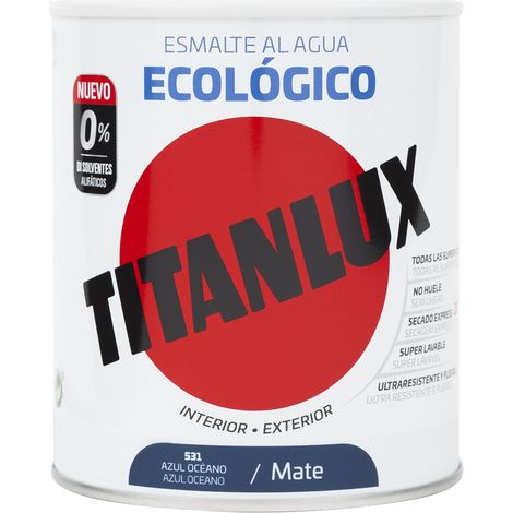 Titanlux Ecológico Esmalte al agua mulisuperficie Mate Verde Mayo 750 ml