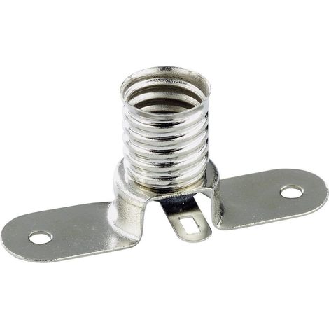 TRU COMPONENTS 1572347 Support d'ampoule Culot (mini-lampes): E10 Connexion: pattes à souder 1 pc(s)
