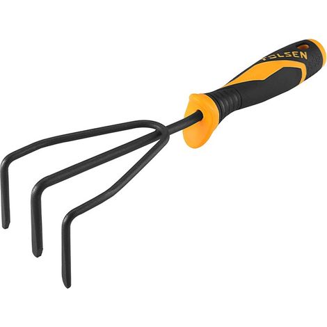 TOLSEN 3-Zinken-Grubber aus geschmiedetem Stahl, ergonomischer und kompakter Griff 285 mm