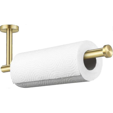 Distributeur mural en laiton brossé pour rouleau de papier essuie-tout de 28 cm (11 pouces), en acier inoxydable SUS 304. (1/5)