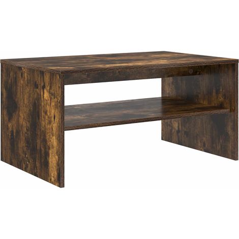 Maison Exclusive - Couchtisch Geräucherte Eiche 80 x 50 x 40 cm H