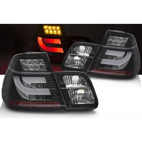 Paire de feux arriere BMW serie 3 E46 Berline de 1998 a 2001 Noir-42484336 (1/4)