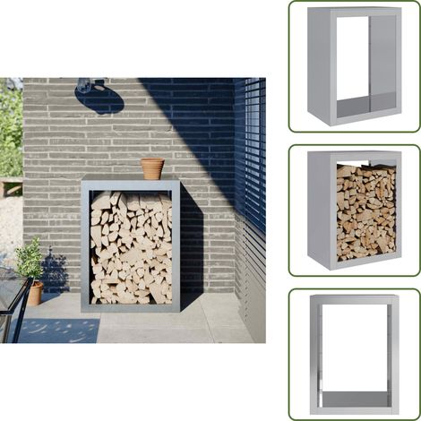 Portant de bois de chauffage 60x40x80 cm acier galvanisé - Support De Bois De Chauffage - Supports De Bois De Chauffage - Magasin De Bûches - Stockage De Bûches (1/5)