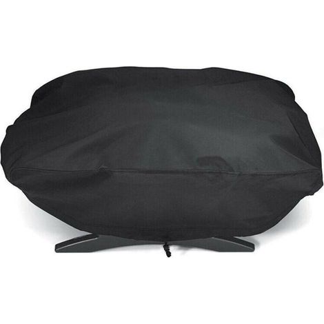 Housse de Gril Protection 210D pour Barbecue Weber Q1200 et 1000 à gaz, Compatible avec Les modèles Q1200, Q1400, Q1000, Q100, Q120, Baby Q, Anti UV (1/4)