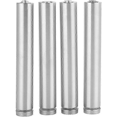 Lot de 4 entretoises en acier inoxydable 19x120mm pour présentoirs publicitaires (1/5)