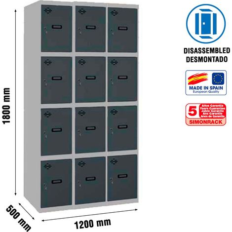 Simonrack Simonlocker Metall-Schrank grau-anthrazit