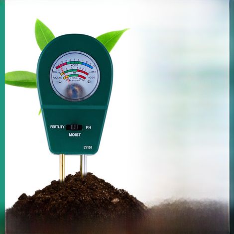 Hygromètre de sol LY101 - Testeur de pH et de nutriments du sol - Mesureur d'humidité 3 en 1 (1/5)