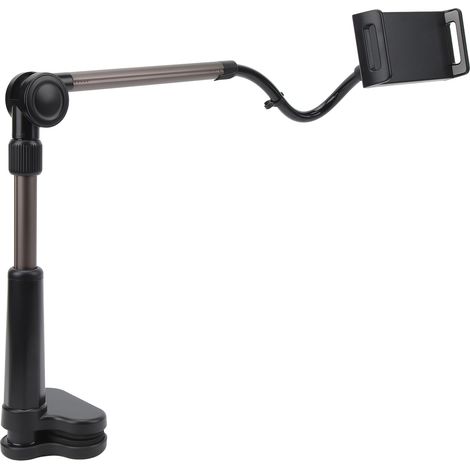Support pour tablette, fixation de bureau, stable, flexible, rotation à 360°, pince universelle pour téléphone