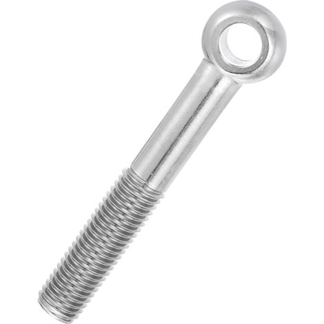 Boulon à Œil M18x120mm Boulon à Œillet de Levage pour Balancement d'Épaule, Vis Poisson en Acier Inoxydable 304, Filetage Métrique à Demi-Denture Trou Coulissant, Argentée (1/5)