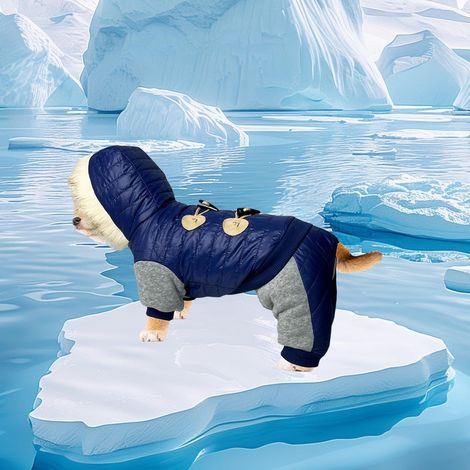 Abrigo impermeable para perros pequeños, abrigo de invierno cálido para clima frío, suave y cómodo, para perros pequeños, medianos y grandes (talla XL).