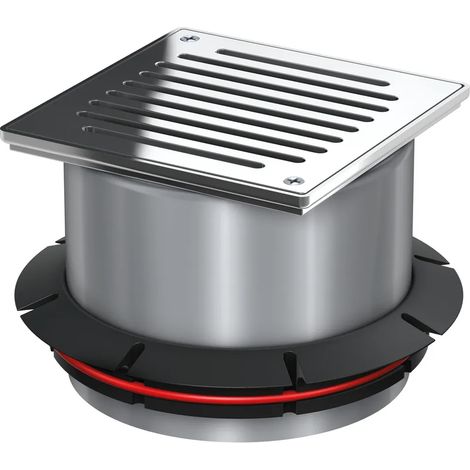 ACO Elemento di rialzo Variant-CR 196x196/K3/V2A/griglia a fessura avvitata, 9519.40.89