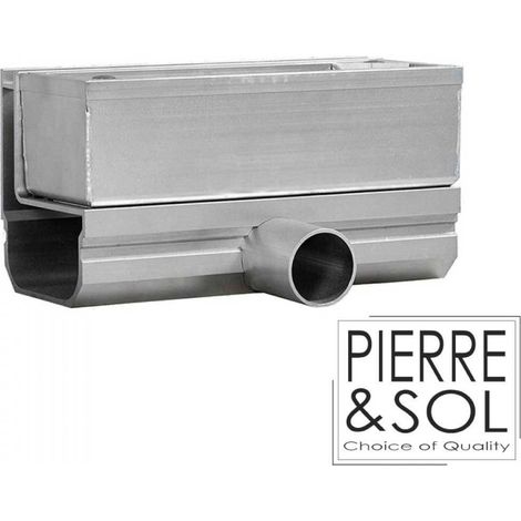 Chambre d'inspection SideDrain - L&S - LINE ECO - 130 mm Chambre d'inspection avec sortie horizontale (1/3)