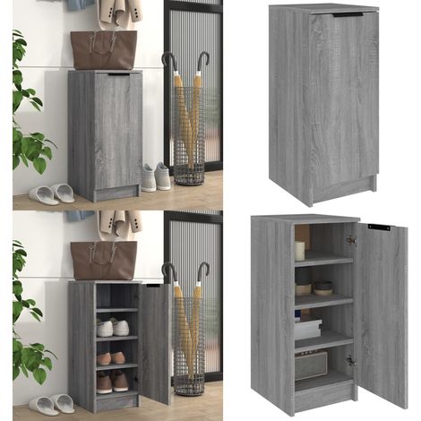 Schuhschrank Grau Sonoma 30x35x70 cm Holzwerkstoff - Schuhschrank - Holzwerkstoff - Grau - Garderobe - Einbauschrank - Home & Living