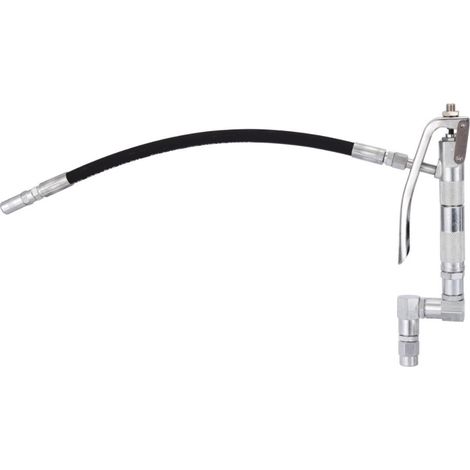 Pistolet à graisse professionnel avec flexible - Raccord tournant triple articulation - Coupleur 4 mors MW Tools VETPISTF