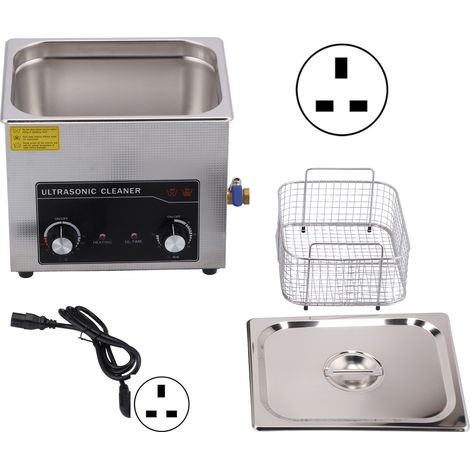 Nettoyeur Ultrasonique Ménager Réservoir Acier Inoxydable Machine de Nettoyage Instruments A10 220V Prise UK (1/5)