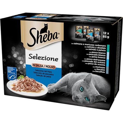 Sheba Selezione in Salsa 12 x 85gr Selezione Mare