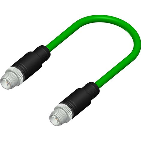 Connecteur pré-câblé RS PRO 8 conducteurs , Fiche mâle droite Mâle vers Fiche mâle droite, 1m ( Prix pour 1 )