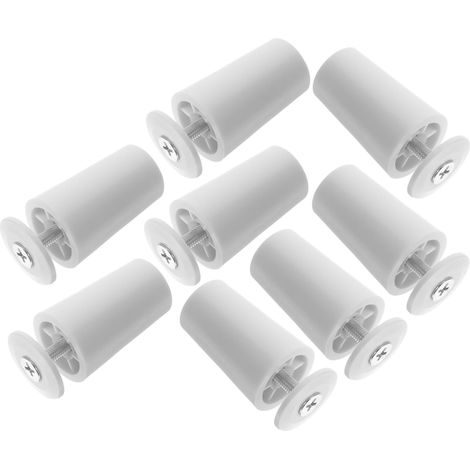 Butées de stores enrouleurs en plastique et alliage d'aluminium (lot 8), surface lisse finition