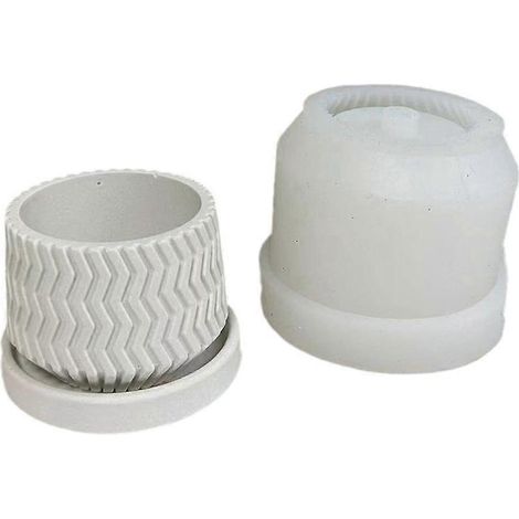 Moule rond en silicone polyvalent pour la fabrication de pots de fleurs avec trou pour jardinier (1/5)