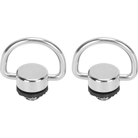 Anneau En D - Vis De Fixation 1/4 Pouces - Pour Plaque À Dégagement Rapide Et Sangle De Caméra - Acier Inoxydable - Lot De 1