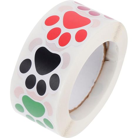 Stickers muraux empreintes de pattes de chien 500 pièces par (1/5)