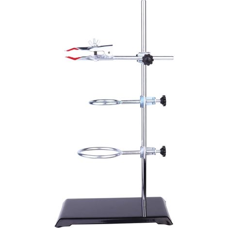 Support de laboratoire en fer Unomor avec base carrée (1/5)