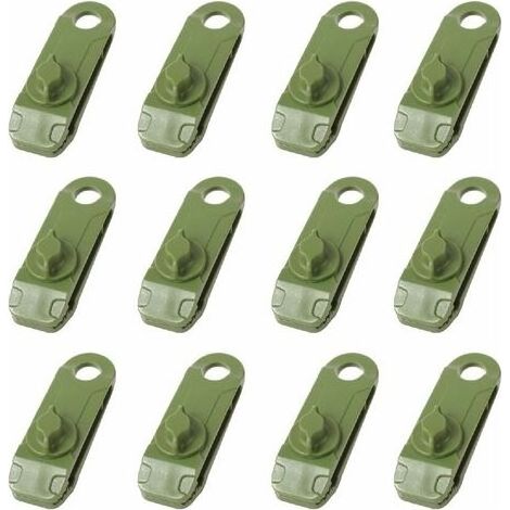 Pinces de Bâche Clips de Tente de Camping en Plastique Petite Pince à Oeillets pour Auvent Toile d'Ombrage de Jardin Activités de Plein Air (1/5)