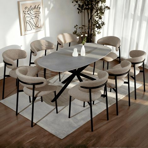Sigma 160cm Table & 8 Velora Chairs (1/5)
