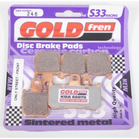 Plaquette de frein Gold Fren pour Moto Yamaha 1670 MT-01S 2009 (1/3)