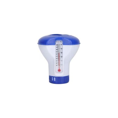 Distributeur Flottant de Chlore de 12,7 cm - Distributeur de Comprimés de Chlore - Flotteur Chimique Réglable pour Piscine Intérieure et Extérieure