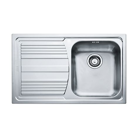 Franke Logica Line LLX 611. Tipo di lavello: Lavello montato su piano, Forma del lavandino: Rettangolare, Materiale del lavandino: Acciaio inox. Larghezza: 790 mm, Profondità: 500 mm... - 101.0085.773 (1/4)