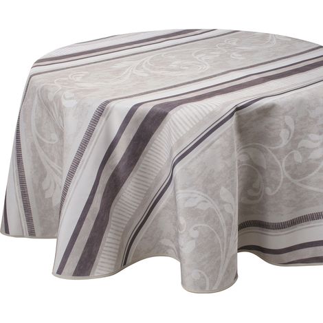 Nappe Anti-taches Arabesque - Ronde 160 cm (1/3)