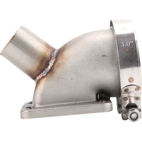 Adaptateur de Coude Turbo, Adaptateur de Coude Turbo T3/T4 à 90 Degrés en Bande V de 3 Pouces avec Bride et Pince. (1/5)