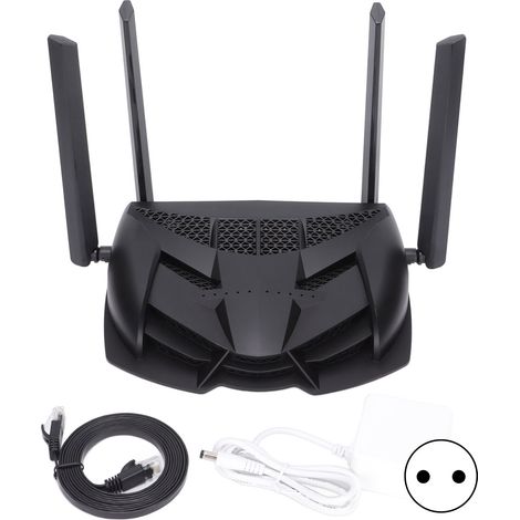 Routeur WiFi Large Couverture Signal Rapide Dissipation Thermique Super Réseau Débit Internet Accéléré Prise EU (1/5)