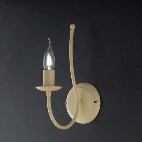 Applique murale fer ivoire Decape une lumière 21x h31 cm