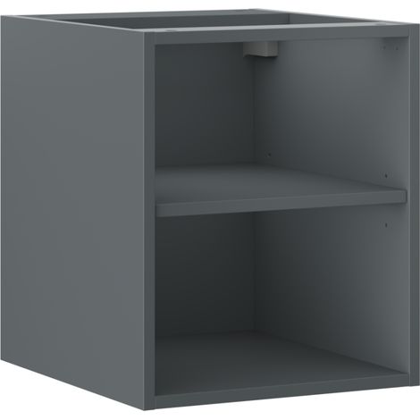 Mexen Box-A armoire ouverte avec étagère 40 cm, graphite mat - 91AX2-0400-470-0-66 (1/4)
