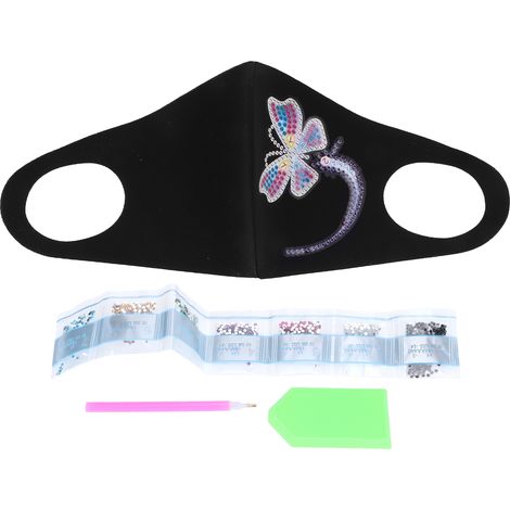 Kit de Peinture Diamant à Masque Respirant DIY - Artisanat Décoratif pour Femmes et Hommes (AA434) (1/5)