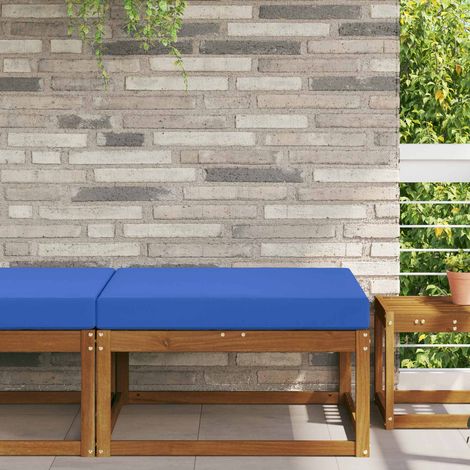 Sofakissen für draußen Türkis 80 x 80 x 8 cm Polyester