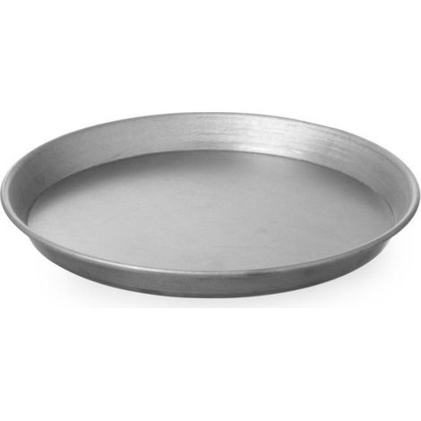 Plaque À Pizza - Acier Au Carbone Revêtu Aluminium - Diamètre 280 mm Hauteur 25 mm - Résistant Jusqu'à 220 °C - 1 Pièce