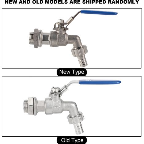 Tuyau en acier inoxydable 1/2 pouce, robinet à bille, raccord traversant sans soudure TNP 13 mm (1/5)
