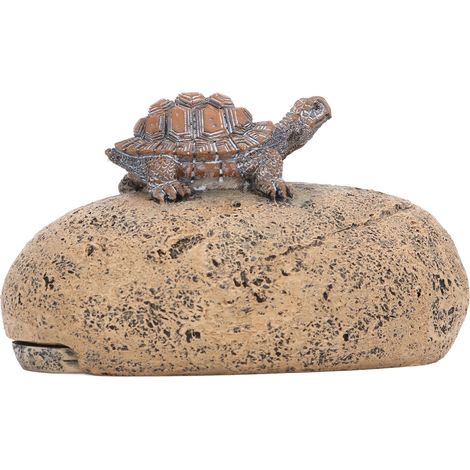 Dissimulateur de clés tortue fausse pierre résine robuste, ornement mignon, coffret rangement pour jardin intérieur extérieur (1/5)